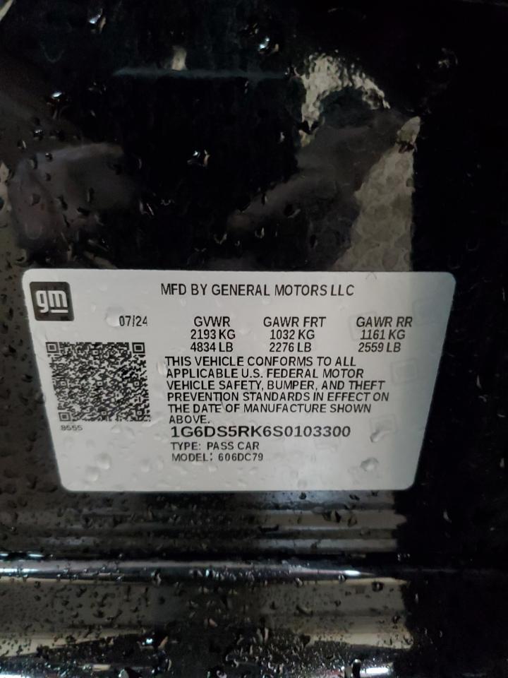 2025 Cadillac Ct5 Premium Luxury VIN: 1G6DS5RK6S0103300 Lot: 85537955