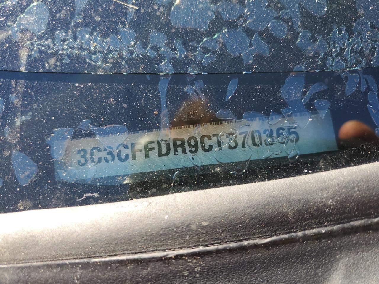 2012 Fiat 500 Pop VIN: 3C3CFFDR9CT370365 Lot: 85308395