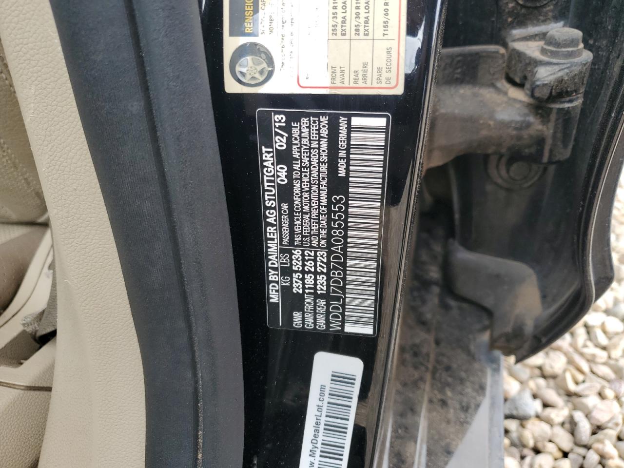 2013 Mercedes-Benz Cls 550 VIN: WDDLJ7DB7DA085553 Lot: 90056565