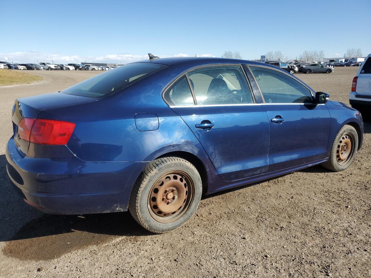 2011 Volkswagen Jetta Tdi blue sedan diesel 3VWLL7AJ5BM025946 photo #4