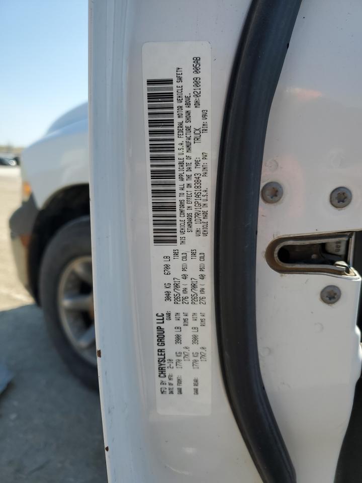 2010 Dodge Ram 1500 VIN: 1D7RV1GP1AS183843 Lot: 85135565