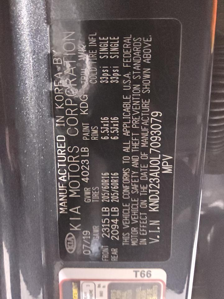 2020 Kia Soul Lx VIN: KNDJ23AU0L7093079 Lot: 83875365