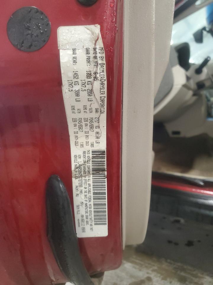 2005 Jeep Grand Cherokee Limited VIN: 1J4HR58N75C727299 Lot: 85706655