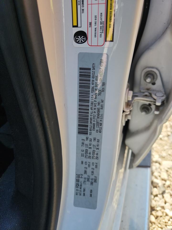 2019 Ram 1500 Big Horn/Lone Star VIN: 1C6SRFFTXKN649045 Lot: 90610515