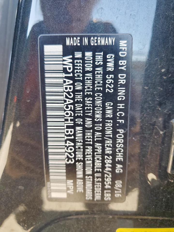 2017 Porsche Macan S VIN: WP1AB2A56HLB14923 Lot: 89848755