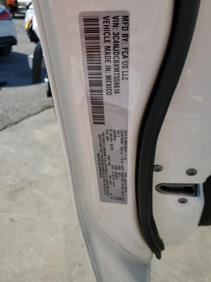 2021 Jeep Compass Limited VIN: 3C4NJDCBXMT558616 Lot: 86865465