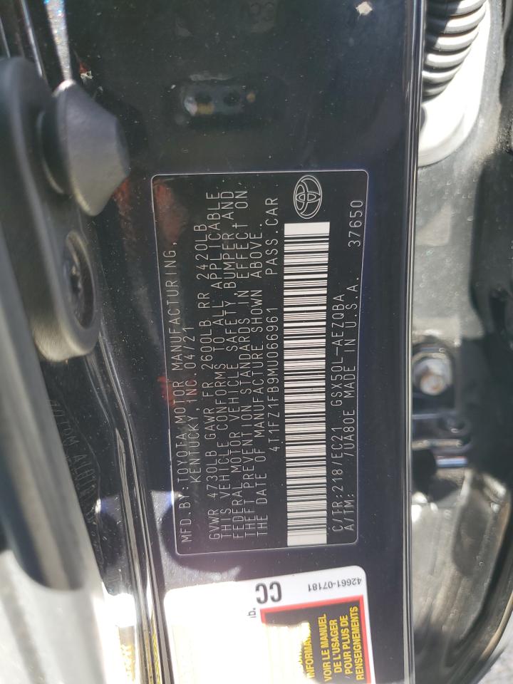 2021 Toyota Avalon Trd VIN: 4T1FZ1FB9MU066961 Lot: 82601835