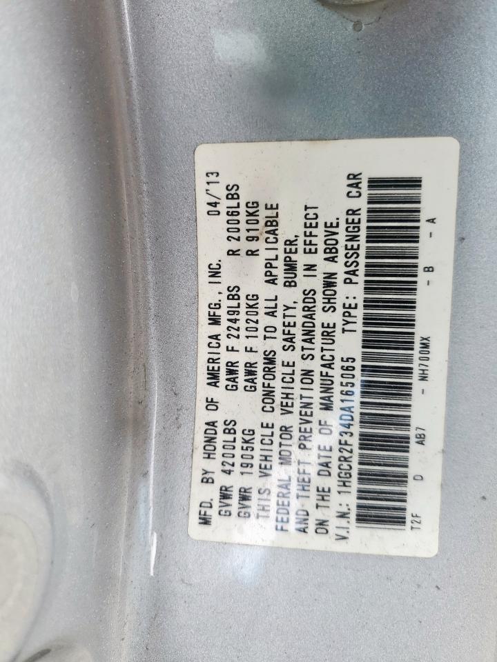 2013 Honda Accord Lx VIN: 1HGCR2F34DA165065 Lot: 82306165