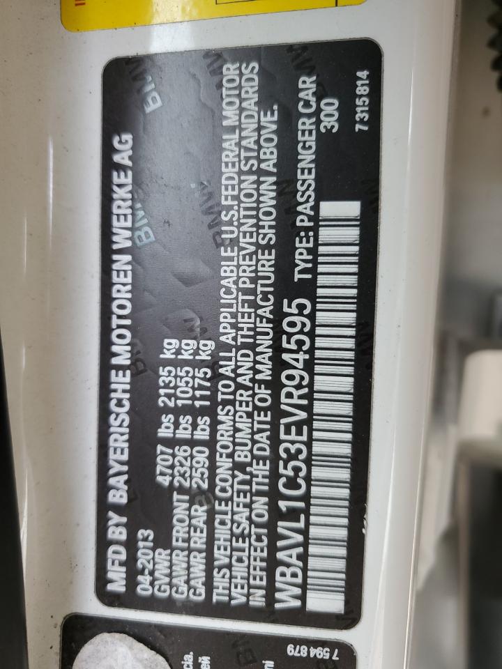 2014 BMW X1 xDrive28I VIN: WBAVL1C53EVR94595 Lot: 85681285