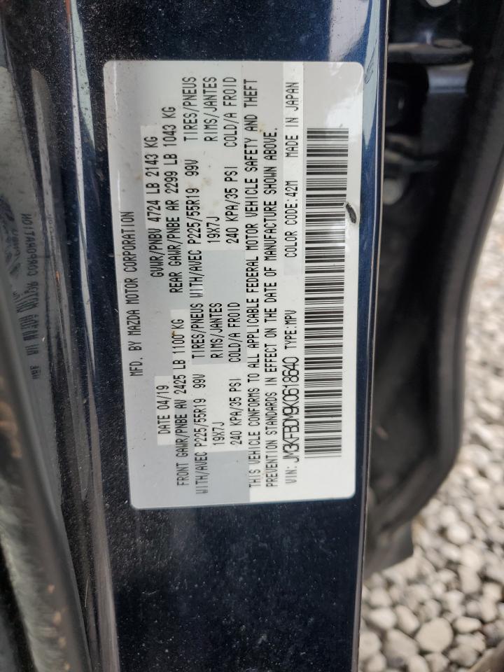 2019 Mazda Cx-5 Grand Touring VIN: JM3KFBDM9K0618640 Lot: 90044765