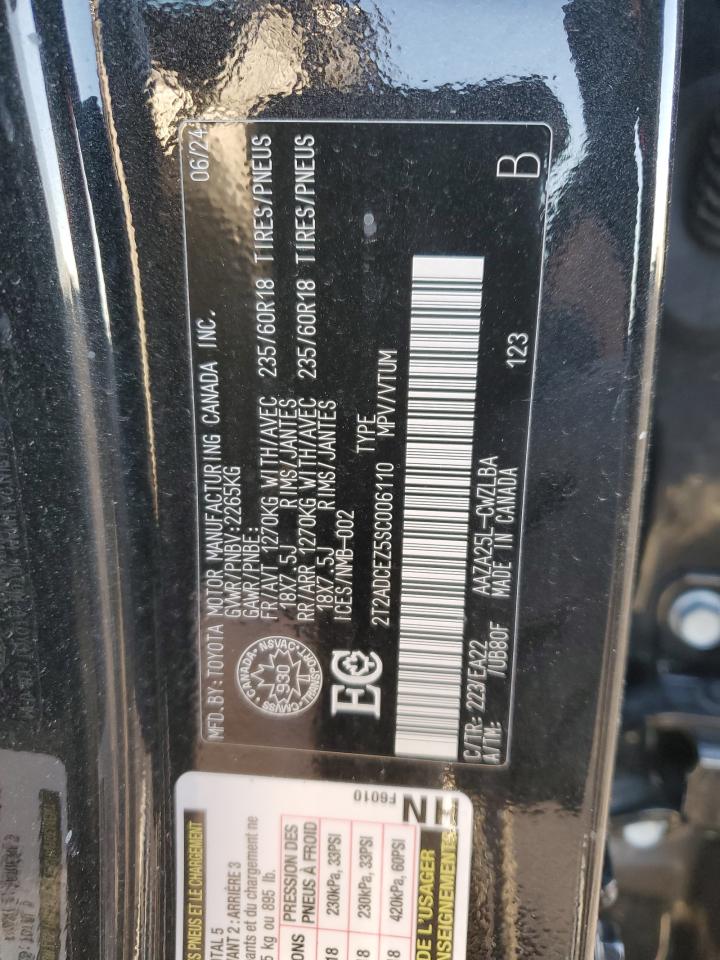 2025 Lexus Nx 250 Base VIN: 2T2ADCEZ5SC006110 Lot: 68100335