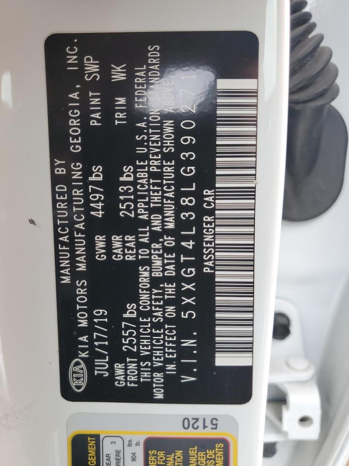 2020 Kia Optima Lx VIN: 5XXGT4L38LG390271 Lot: 82426575