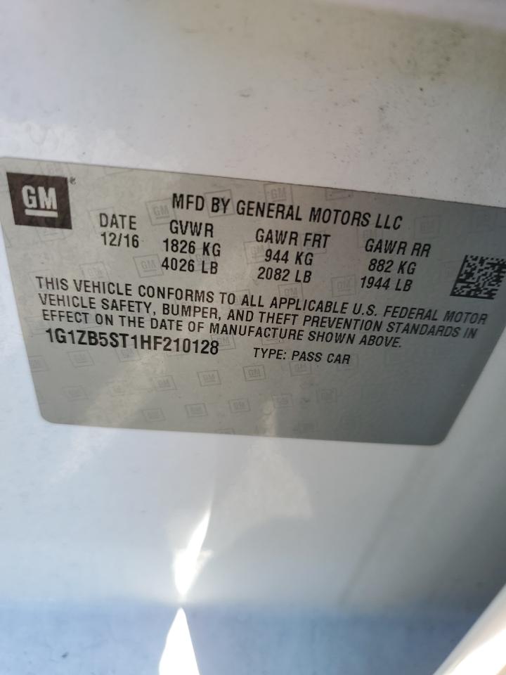 2017 Chevrolet Malibu Ls VIN: 1G1ZB5ST1HF210128 Lot: 82351355