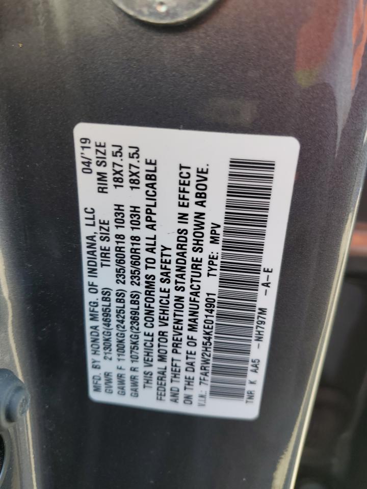 2019 Honda Cr-V Ex VIN: 7FARW2H54KE014901 Lot: 87235735