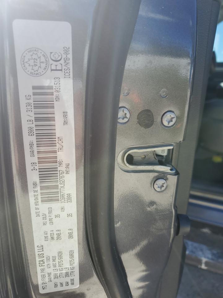 2018 Ram 1500 Slt VIN: 1C6RR7TTXJS278767 Lot: 85413655