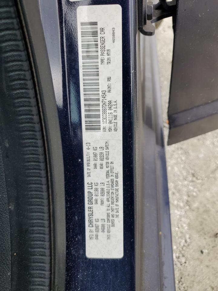 2013 Chrysler 200 Touring VIN: 1C3CCBBB7DN714543 Lot: 85271125