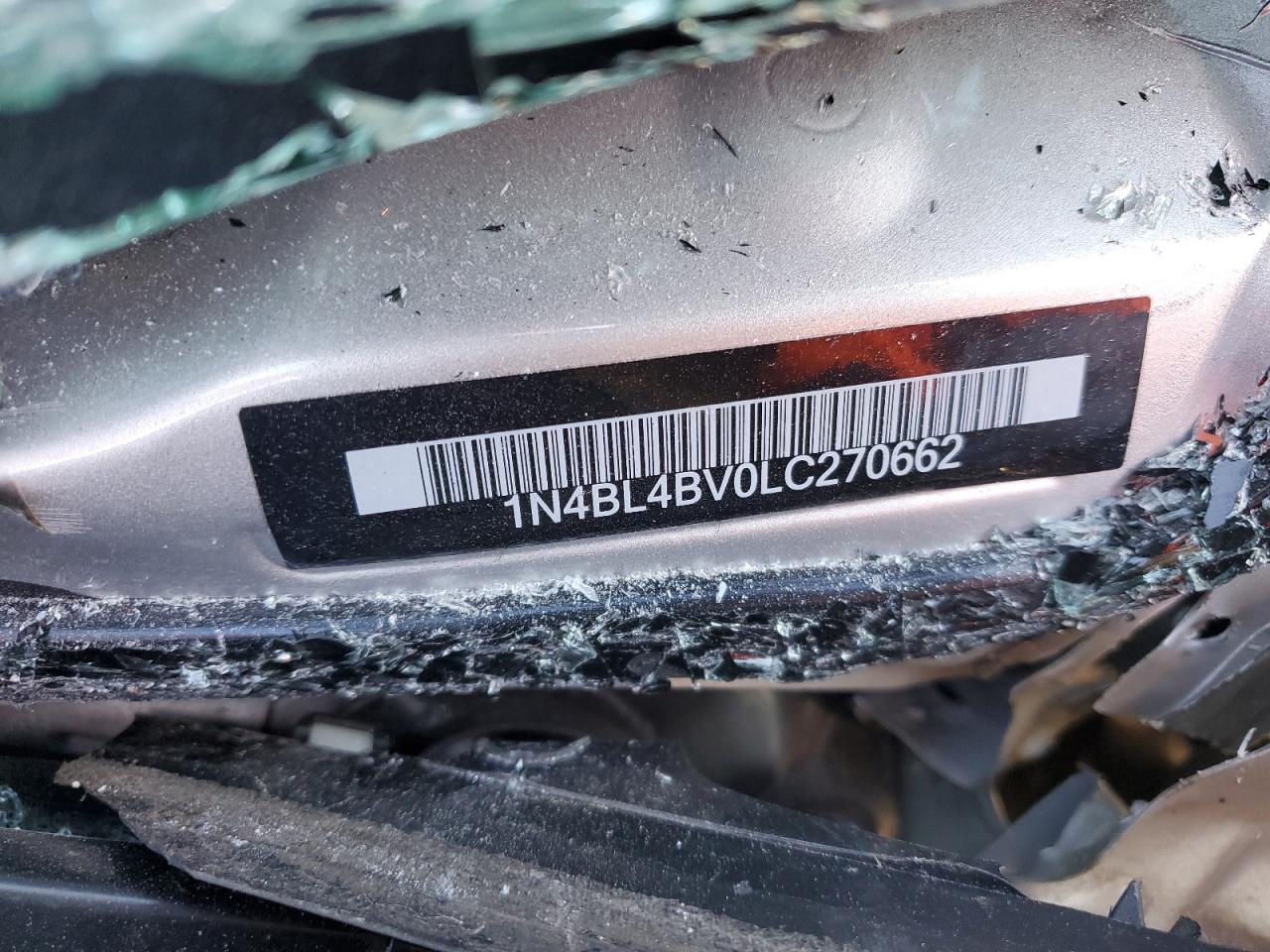 2020 Nissan Altima S VIN: 1N4BL4BV0LC270662 Lot: 85728195