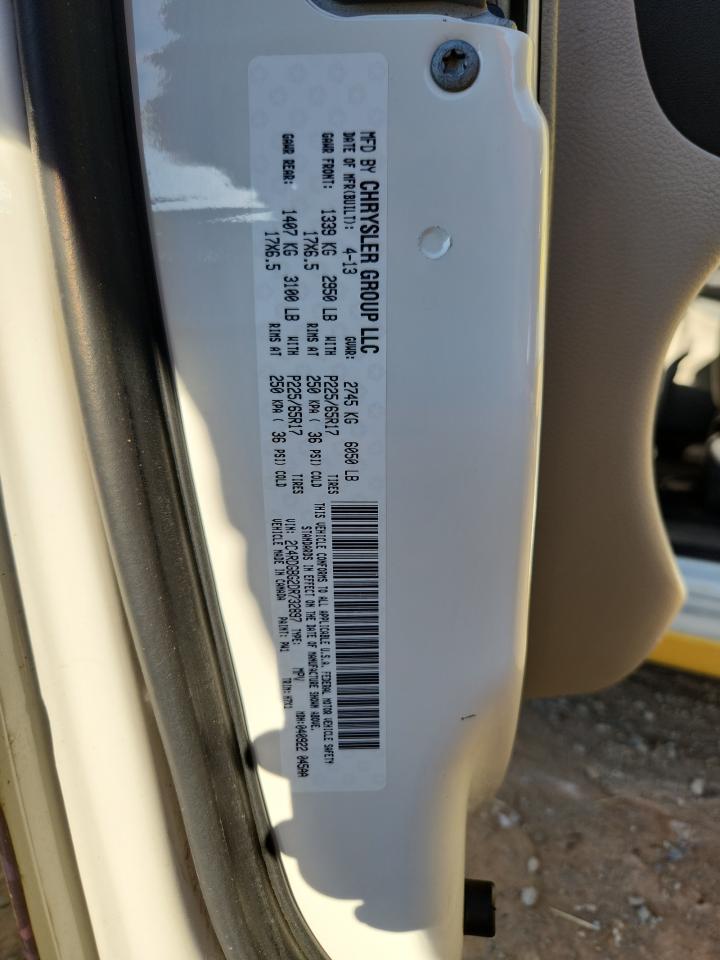 2013 Dodge Grand Caravan Se VIN: 2C4RDGBG2DR732897 Lot: 71323245