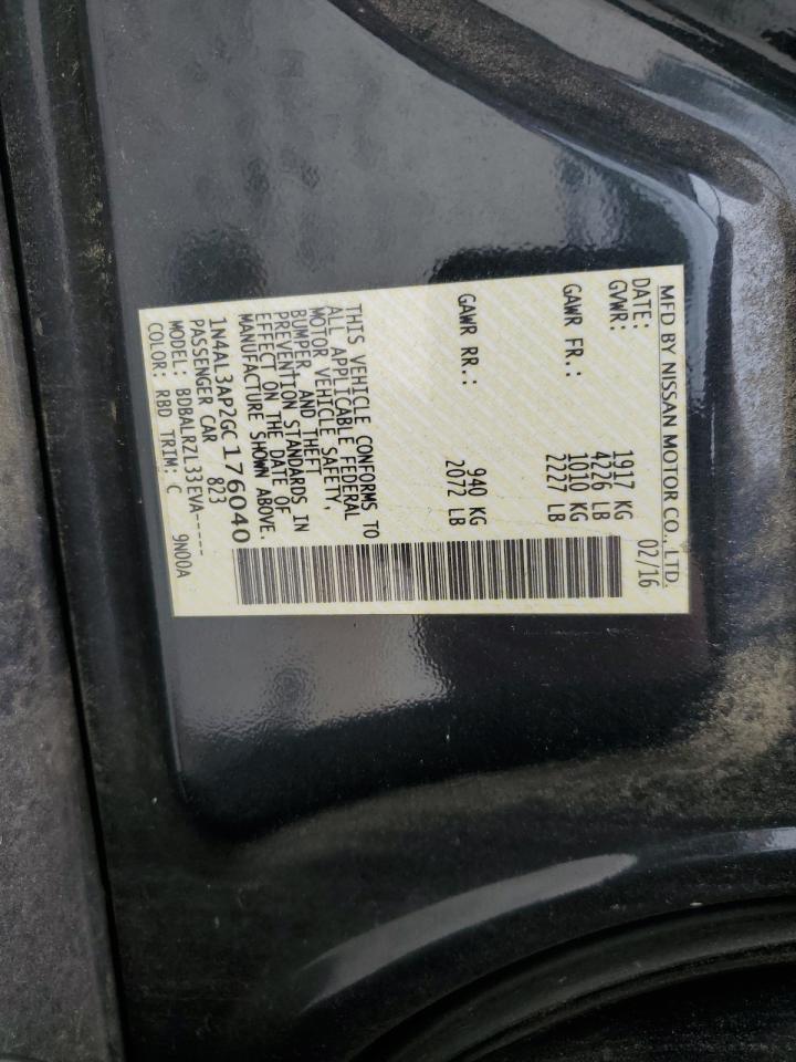 2016 Nissan Altima 2.5 VIN: 1N4AL3AP2GC176040 Lot: 82402305