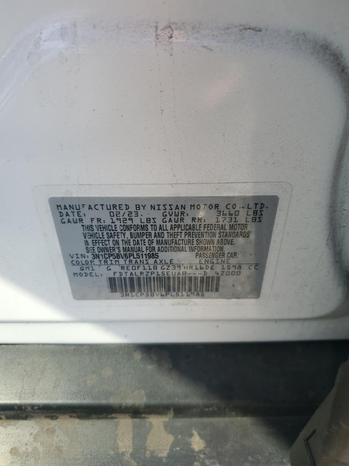 2023 Nissan Kicks S VIN: 3N1CP5BV6PL511985 Lot: 85592275