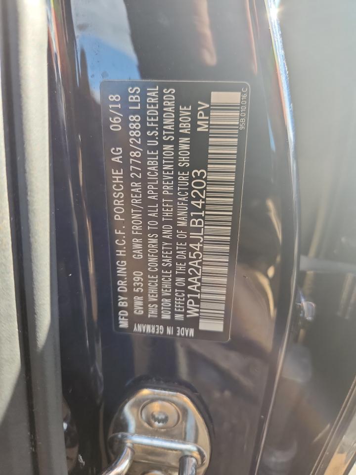 2018 Porsche Macan VIN: WP1AA2A54JLB14203 Lot: 89539155