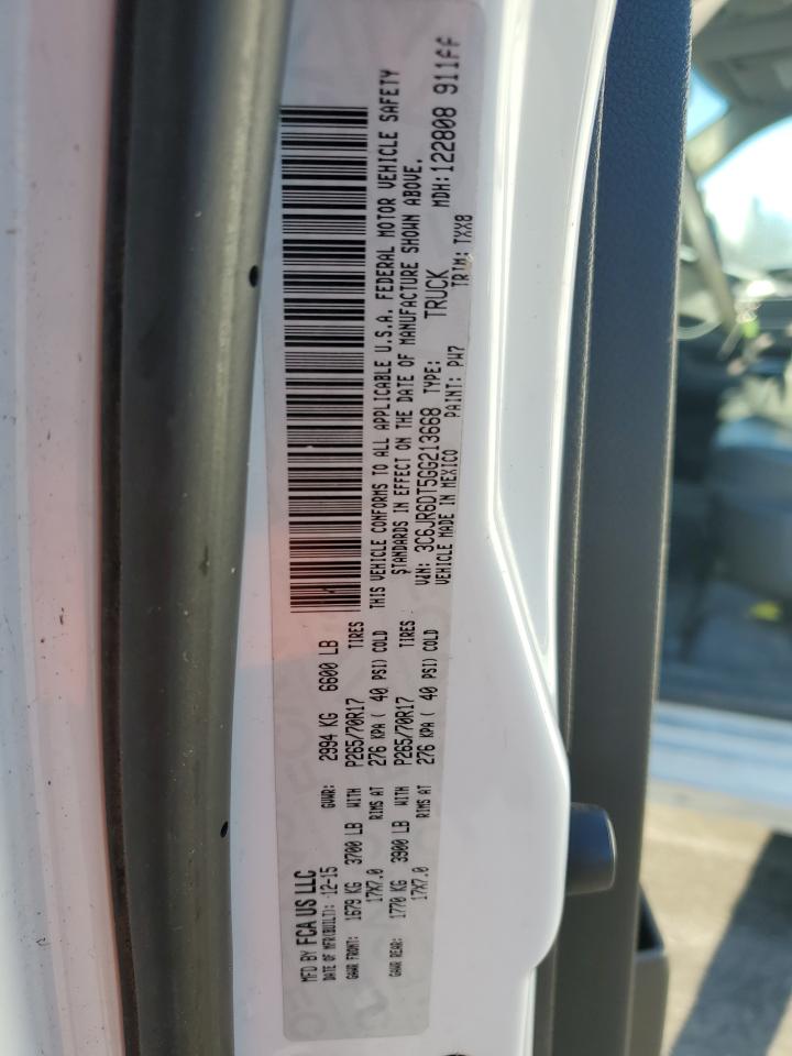 2016 Ram 1500 St VIN: 3C6JR6DT5GG213668 Lot: 89612815