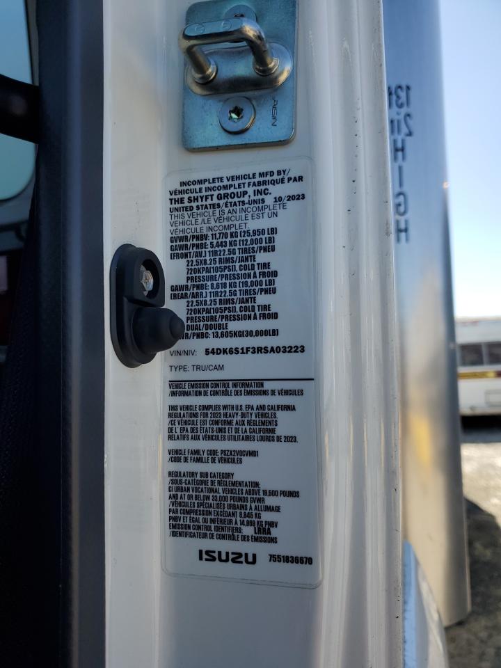 2024 Isuzu Ftr VIN: 54DK6S1F3RSA03223 Lot: 84008955