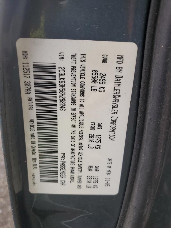 2006 Chrysler 300C VIN: 2C3LK63H56H288246 Lot: 86311345