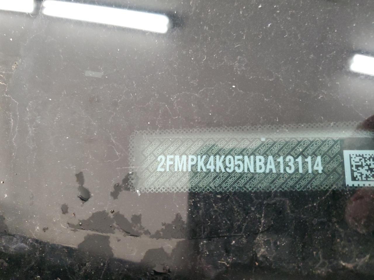 2022 Ford Edge Titanium VIN: 2FMPK4K95NBA13114 Lot: 87386445