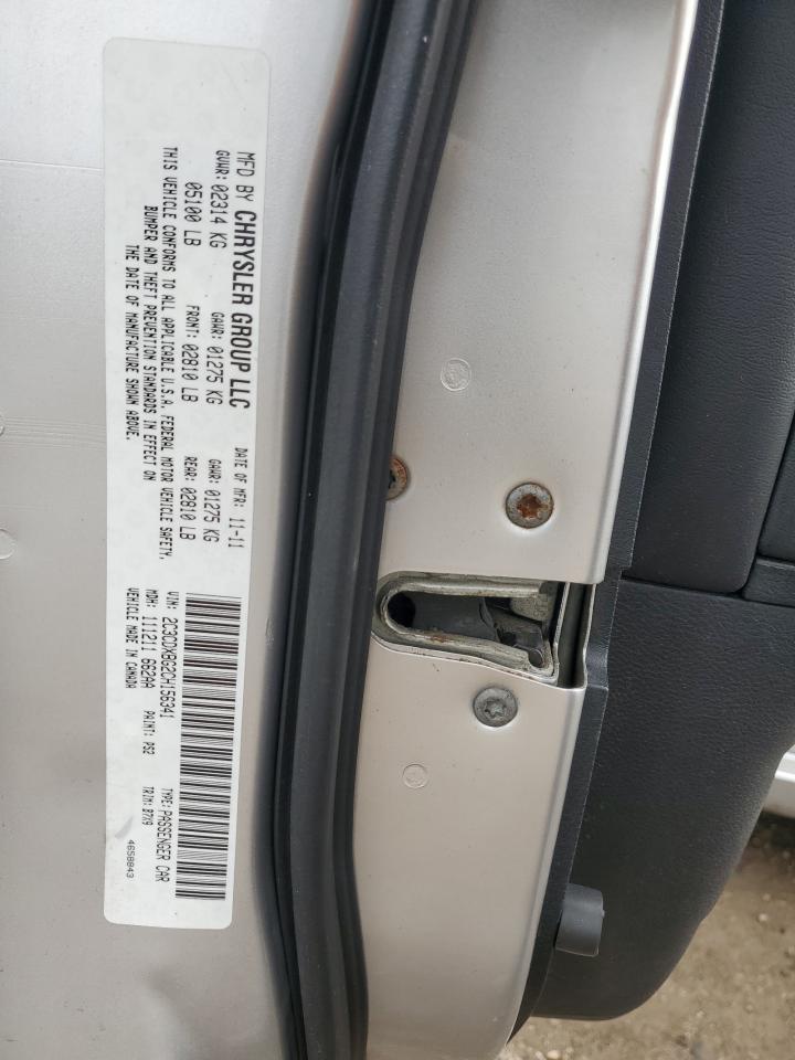 2012 Dodge Charger Se VIN: 2C3CDXBG2CH156341 Lot: 85487275