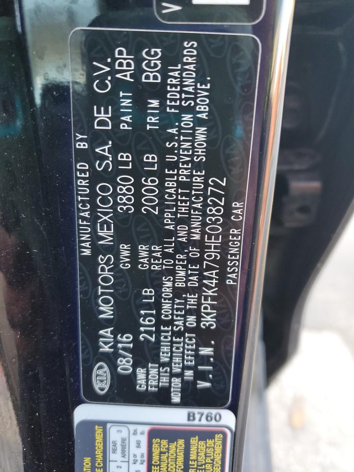 2017 Kia Forte Lx VIN: 3KPFK4A79HE038272 Lot: 82315225