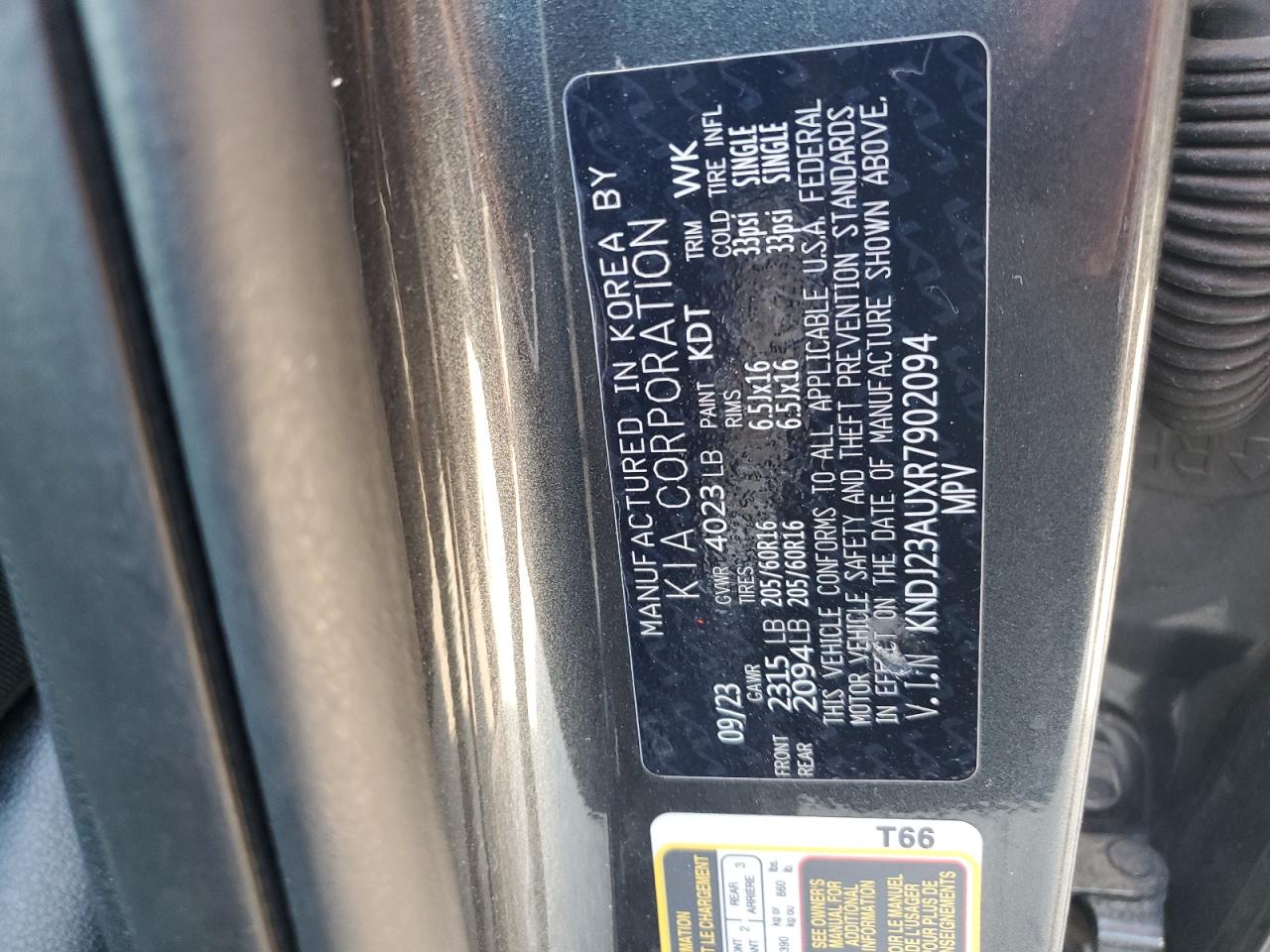 2024 Kia Soul Lx VIN: KNDJ23AUXR7902094 Lot: 85090405