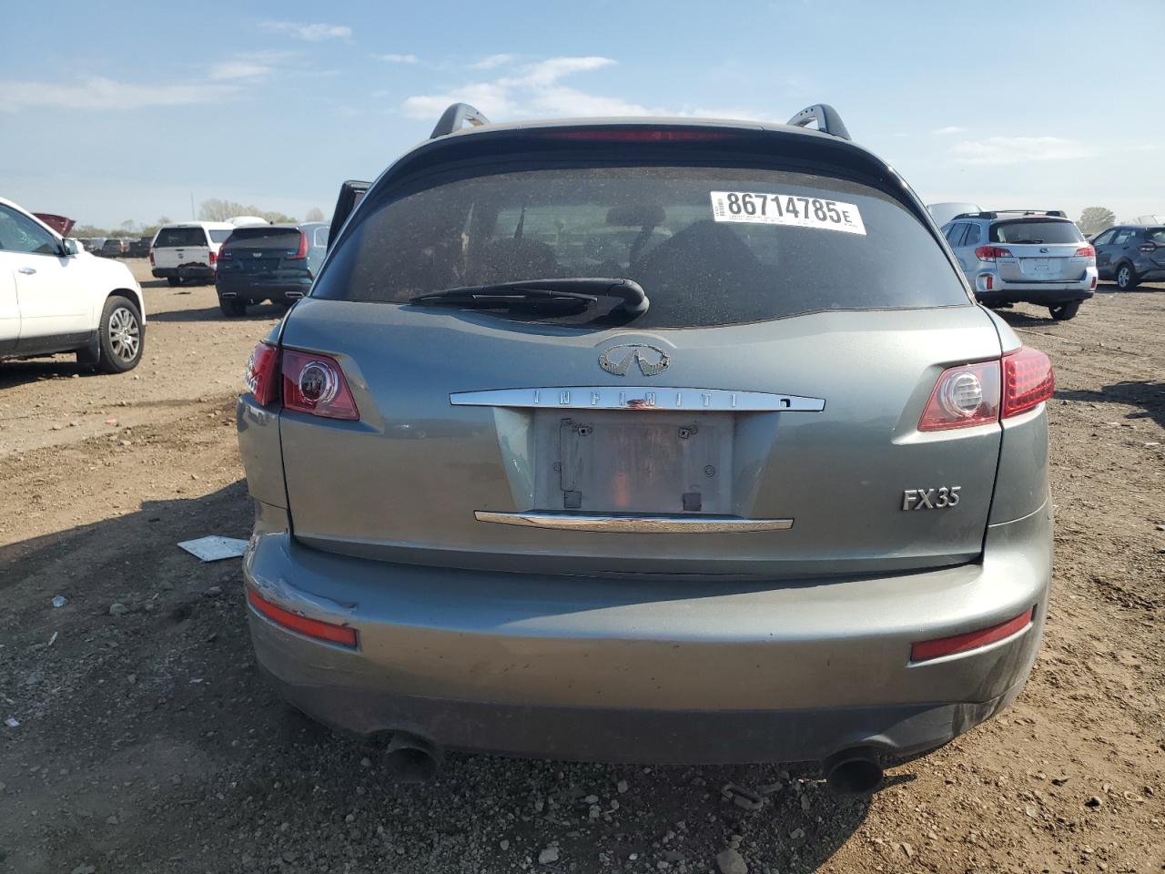 2005 Infiniti Fx35 VIN: JNRAS08W35X206936 Lot: 86714785