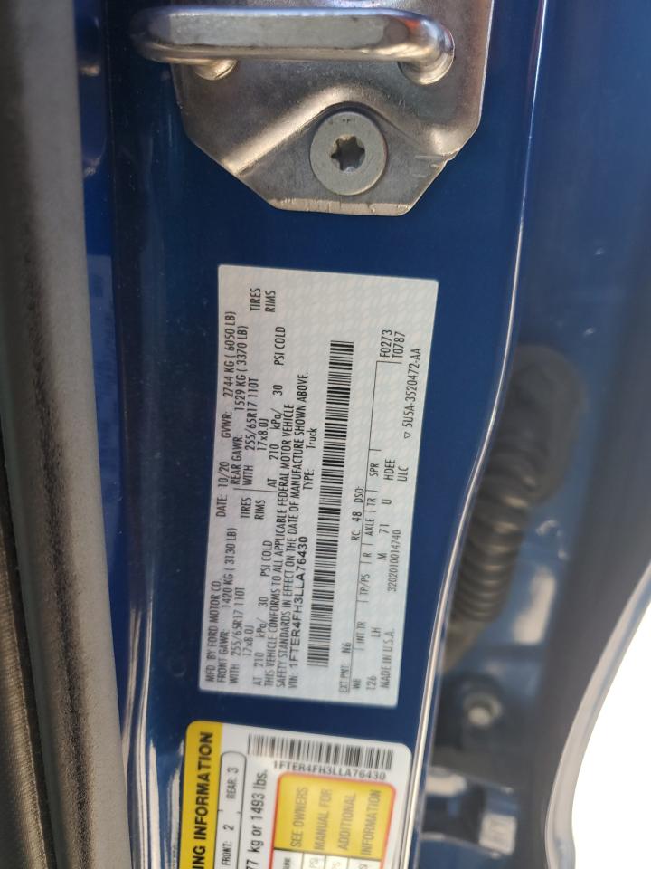 2020 Ford Ranger Xl VIN: 1FTER4FH3LLA76430 Lot: 82565065