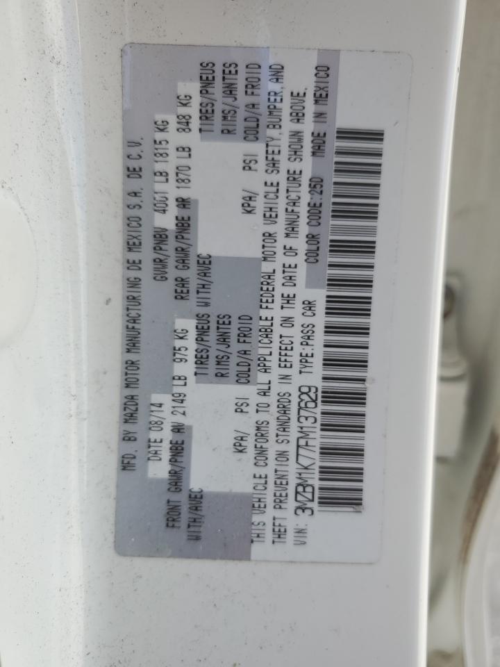 2015 Mazda 3 Sport VIN: 3MZBM1K77FM137629 Lot: 85087445