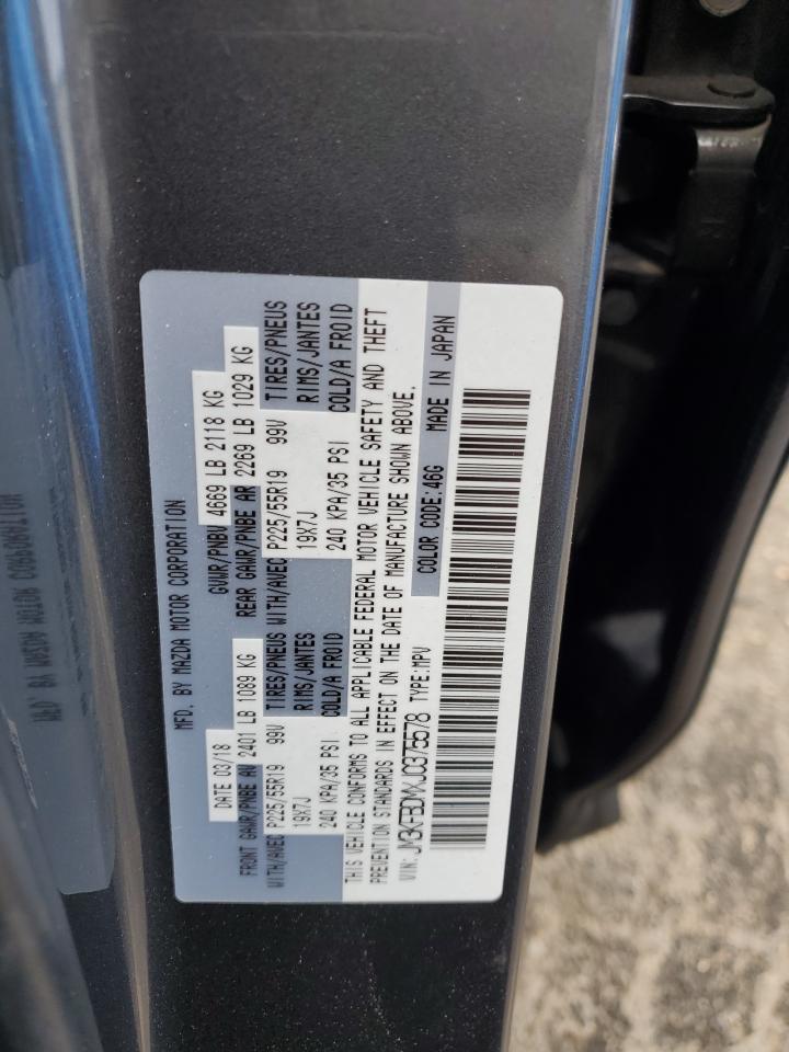 2018 Mazda Cx-5 Grand Touring VIN: JM3KFBDMXJ0375578 Lot: 89924145