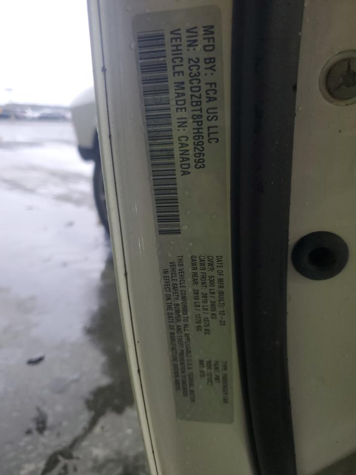 2023 Dodge Challenger R/T VIN: 2C3CDZBT8PH692693 Lot: 90051815