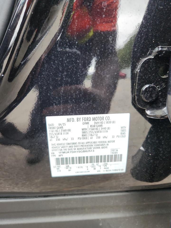 2025 Ford Explorer Active VIN: 1FMUK7DH1SGB82513 Lot: 85545215