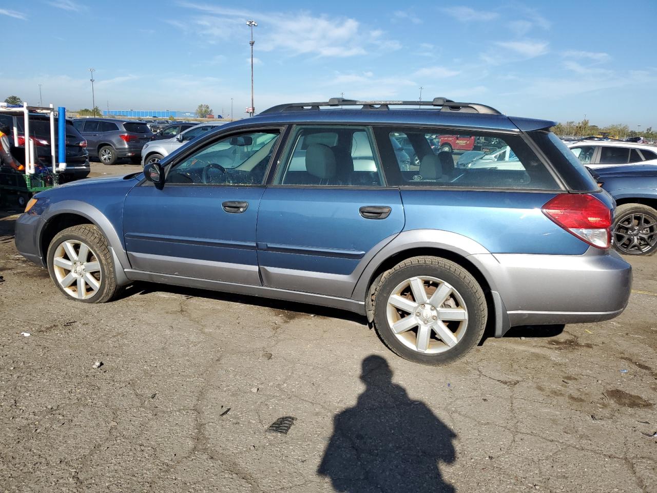 2008 Subaru Outback 2.5I blue suv gas 4S4BP61C887362642 photo #3