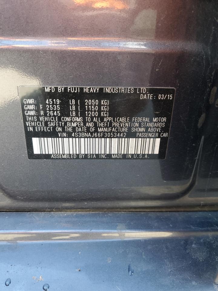 2015 Subaru Legacy 2.5I Limited VIN: 4S3BNAJ66F3053442 Lot: 87427015