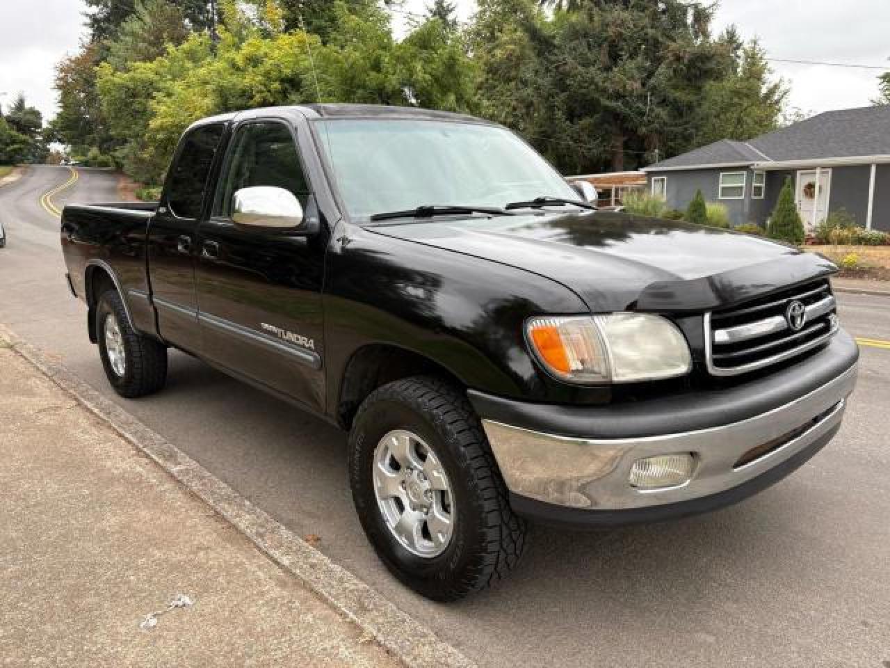 2001 Toyota Tundra Access Cab black  gas 5TBBT44181S160189 photo #1