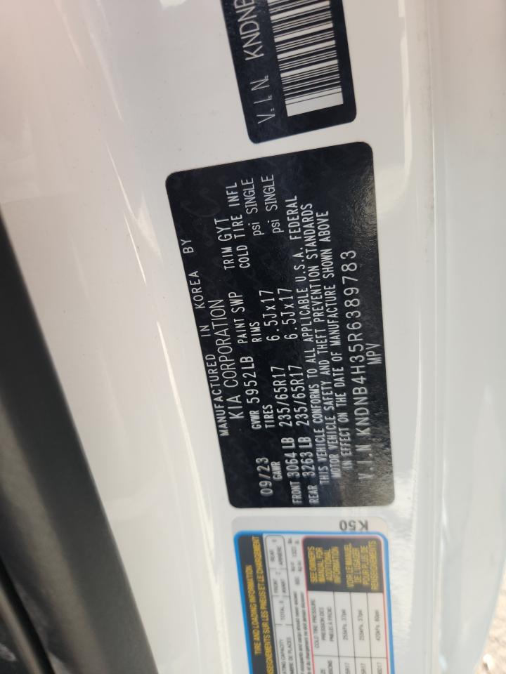 2024 Kia Carnival Lx VIN: KNDNB4H35R6389783 Lot: 86263895