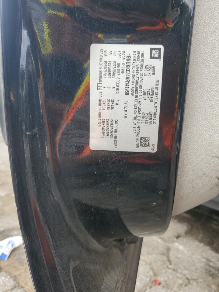 2010 Chevrolet Suburban K1500 Ltz VIN: 1GNUKKE34AR141958 Lot: 85706585