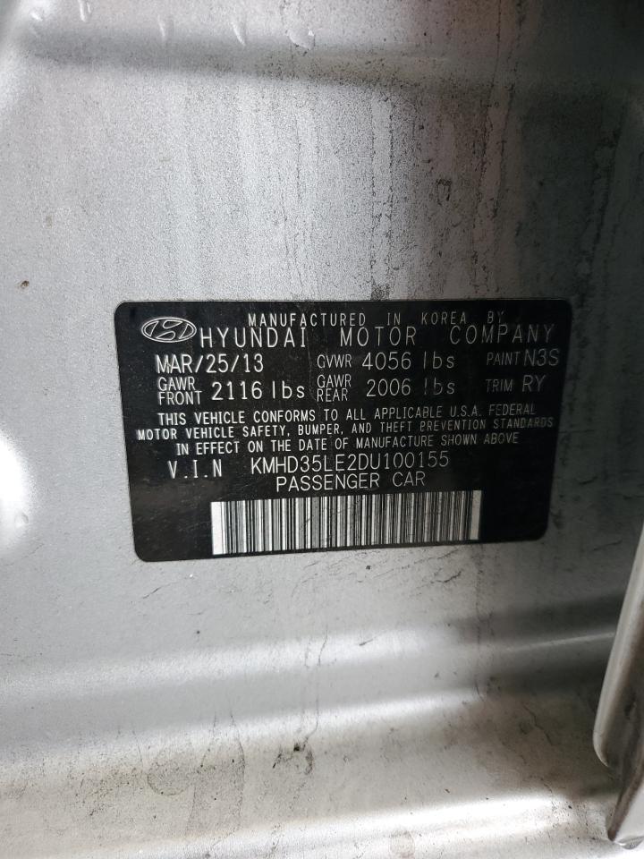 2013 Hyundai Elantra Gt VIN: KMHD35LE2DU100155 Lot: 84787945
