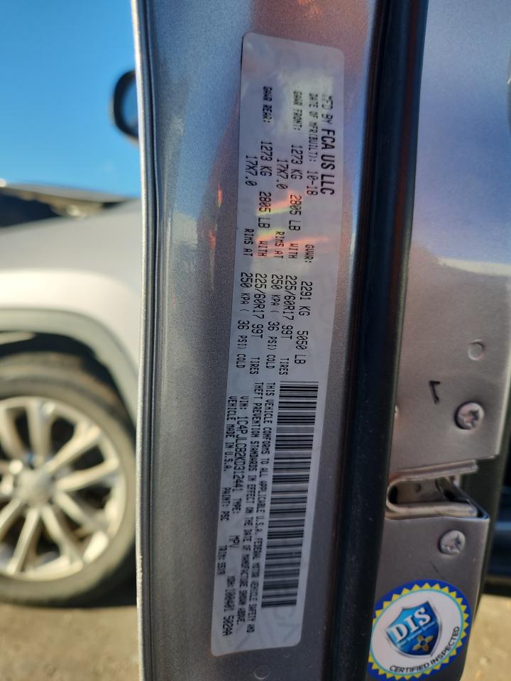 2019 Jeep Cherokee Latitude VIN: 1C4PJLCB2KD312441 Lot: 87074975