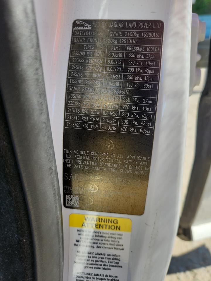 2019 Jaguar E-Pace R-Dynamic Se VIN: SADFL2GX4K1Z64022 Lot: 89553085