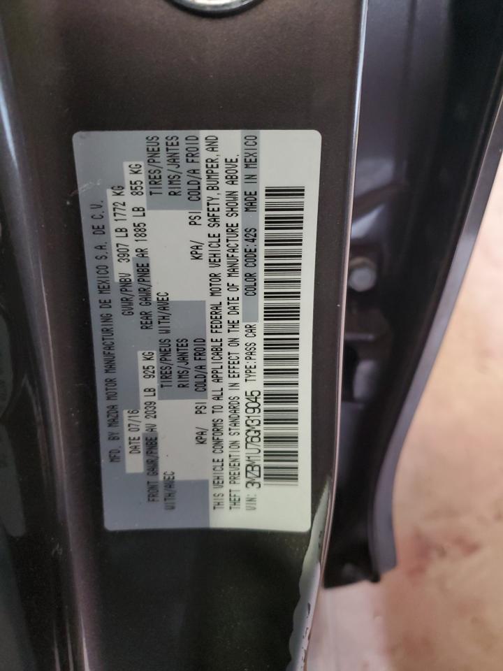 2016 Mazda 3 Sport VIN: 3MZBM1U76GM319045 Lot: 85524085