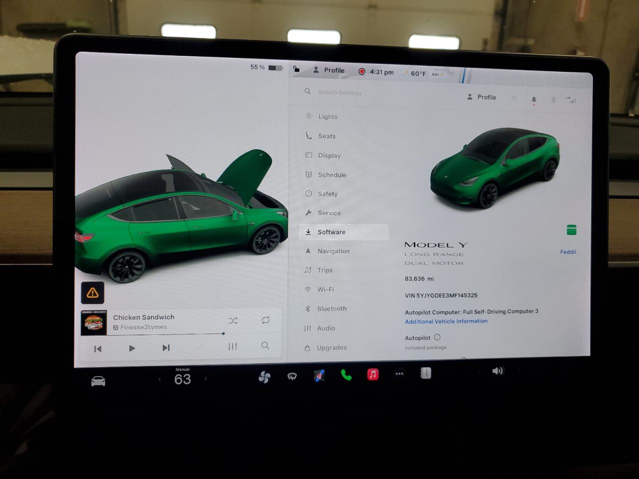 2021 Tesla Model Y VIN: 5YJYGDEE3MF145325 Lot: 82555245