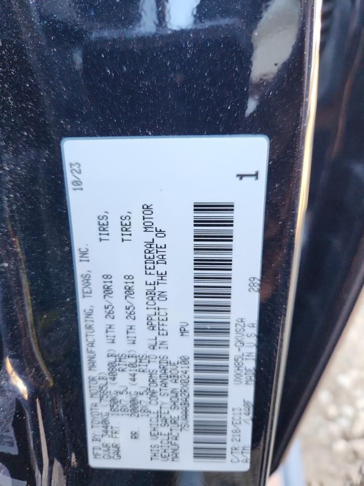 2024 Toyota Sequoia Sr5 VIN: 7SVAAABA2RX024100 Lot: 86247745