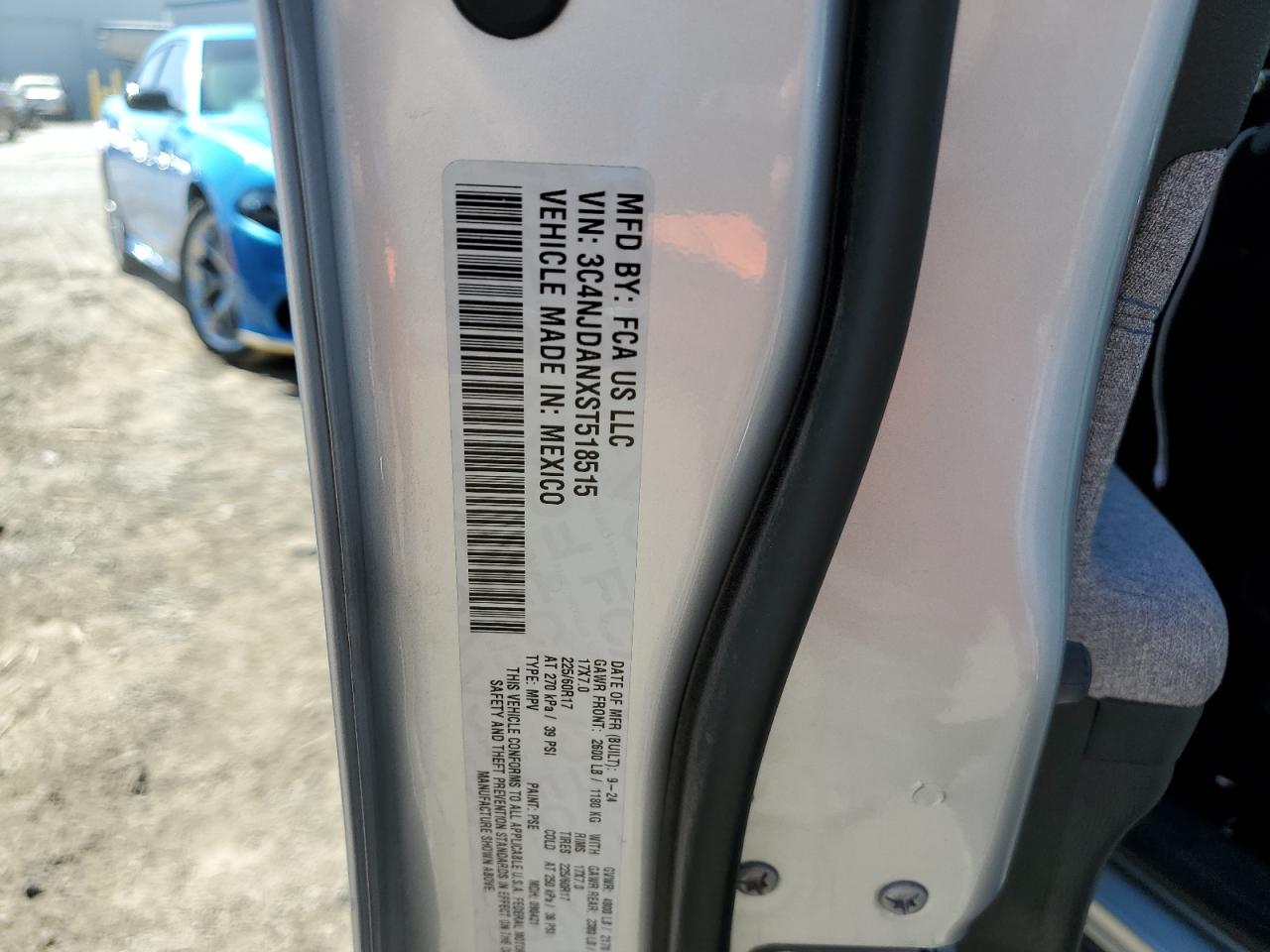 2025 Jeep Compass Sport VIN: 3C4NJDANXST518515 Lot: 85883865